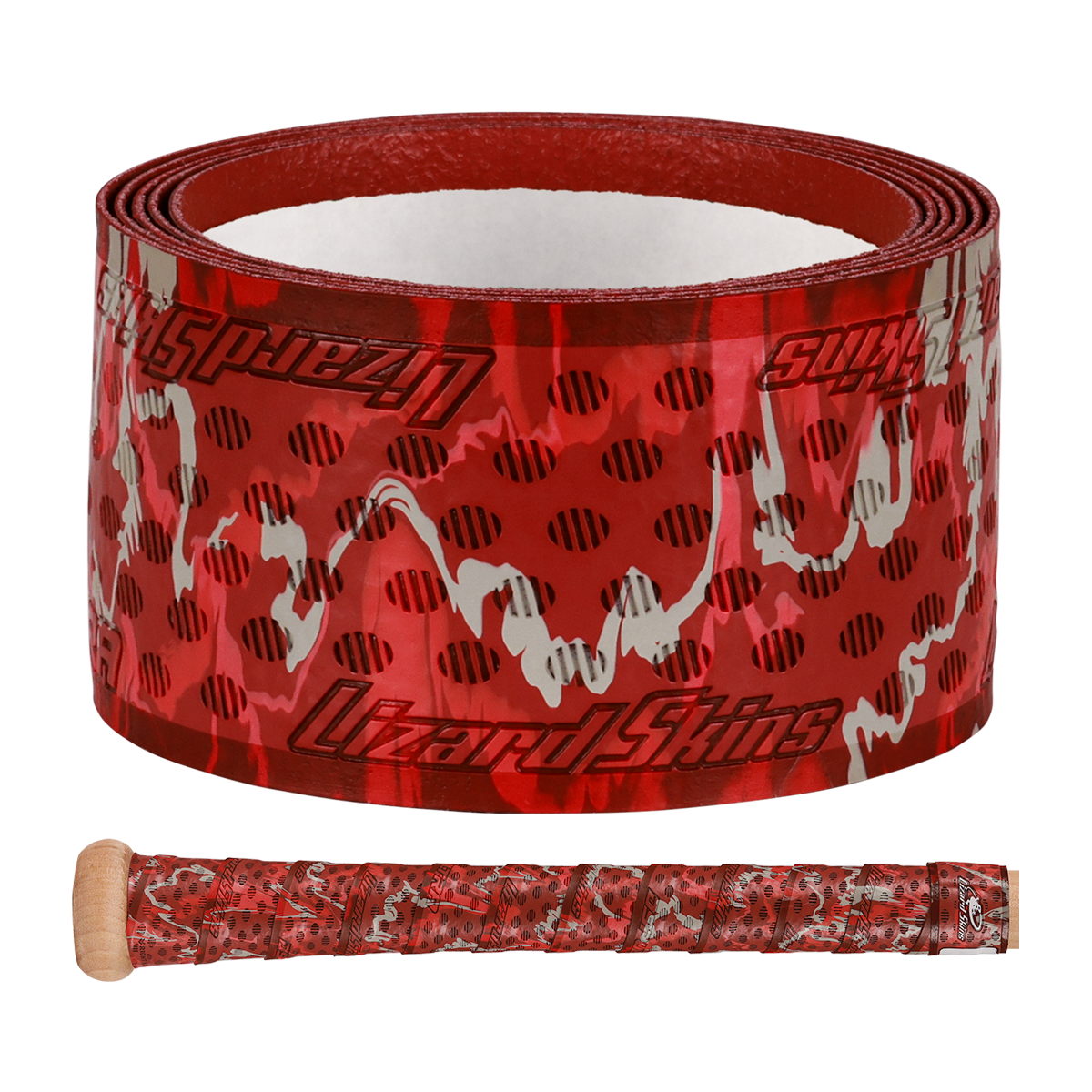 Lizard Skins Camo DSP Ultra Bat Grip - Scarlet Camo